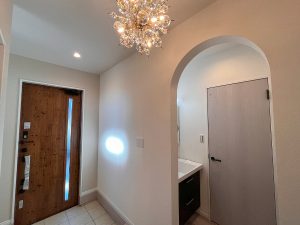 ホール脇洗面化粧台